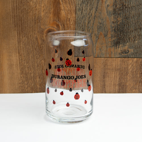 16oz Ladybug Soda Glass